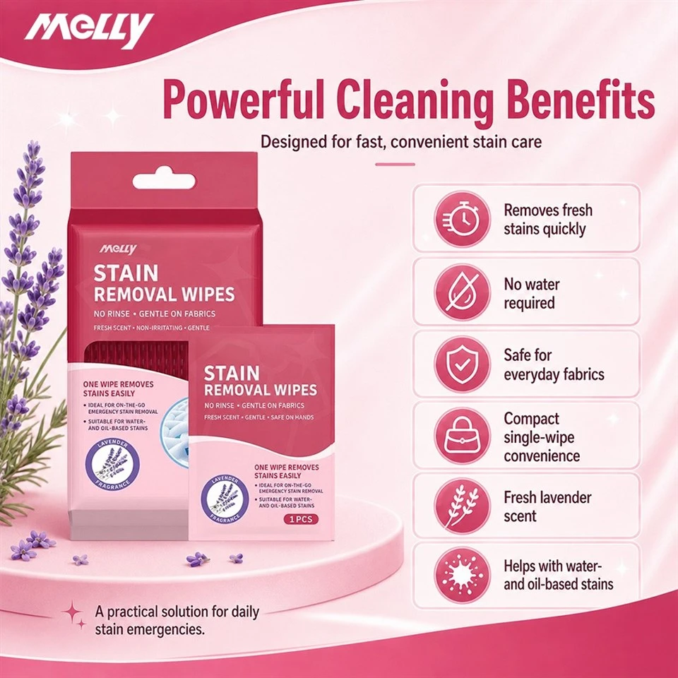 Individually Wrapped Stain Wipes factory